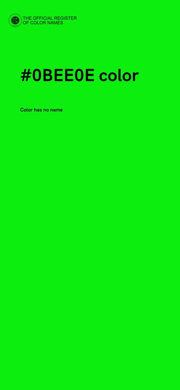 #0BEE0E color image