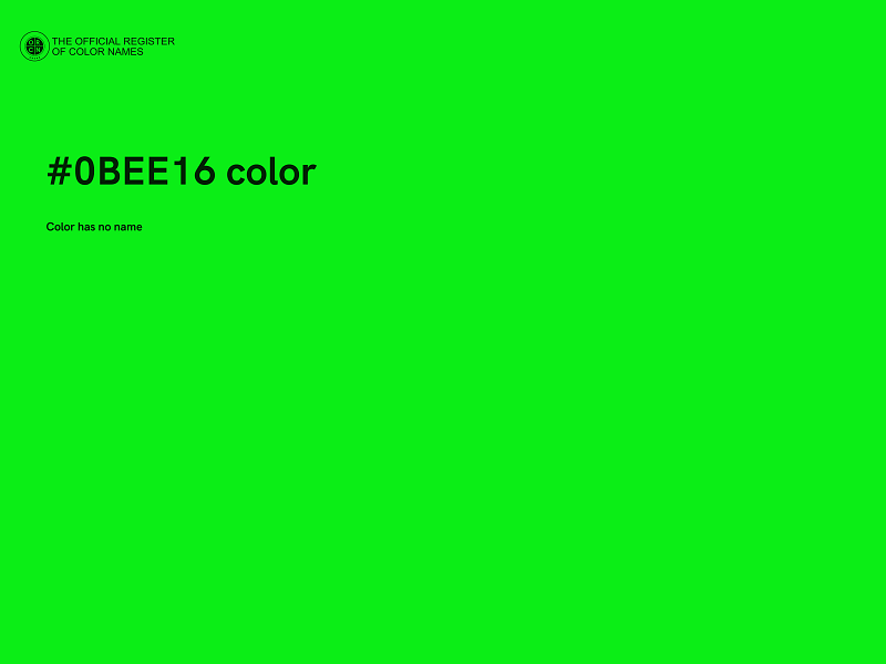 #0BEE16 color image