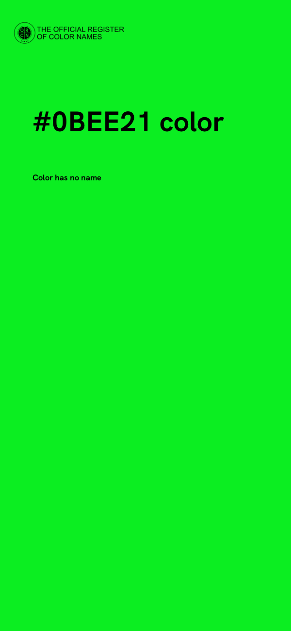 #0BEE21 color image