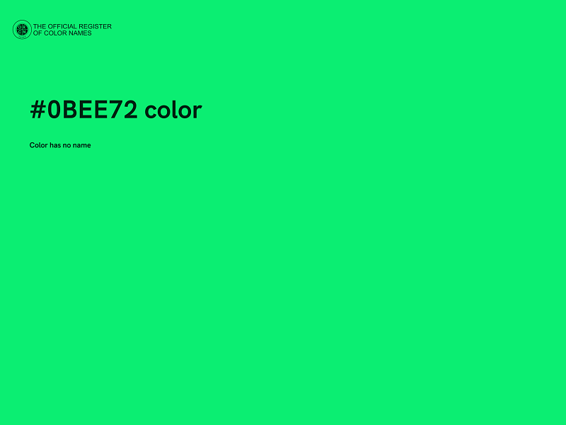 #0BEE72 color image