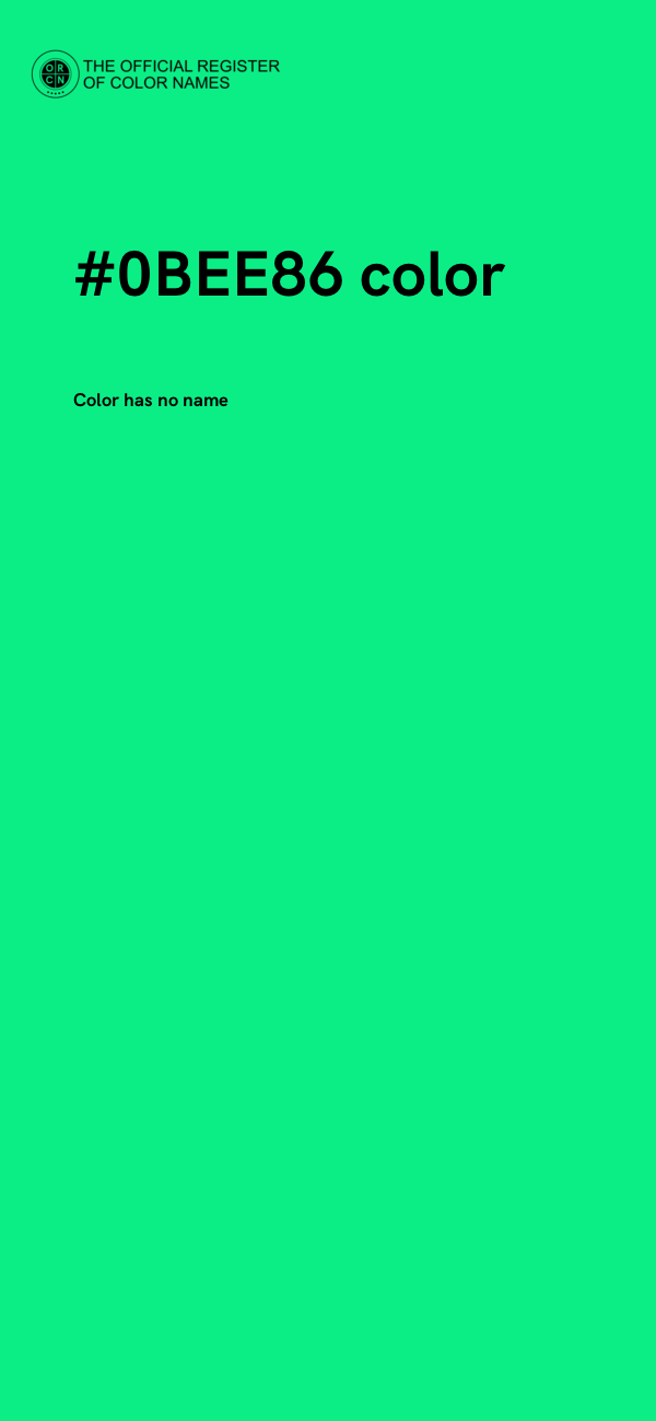 #0BEE86 color image
