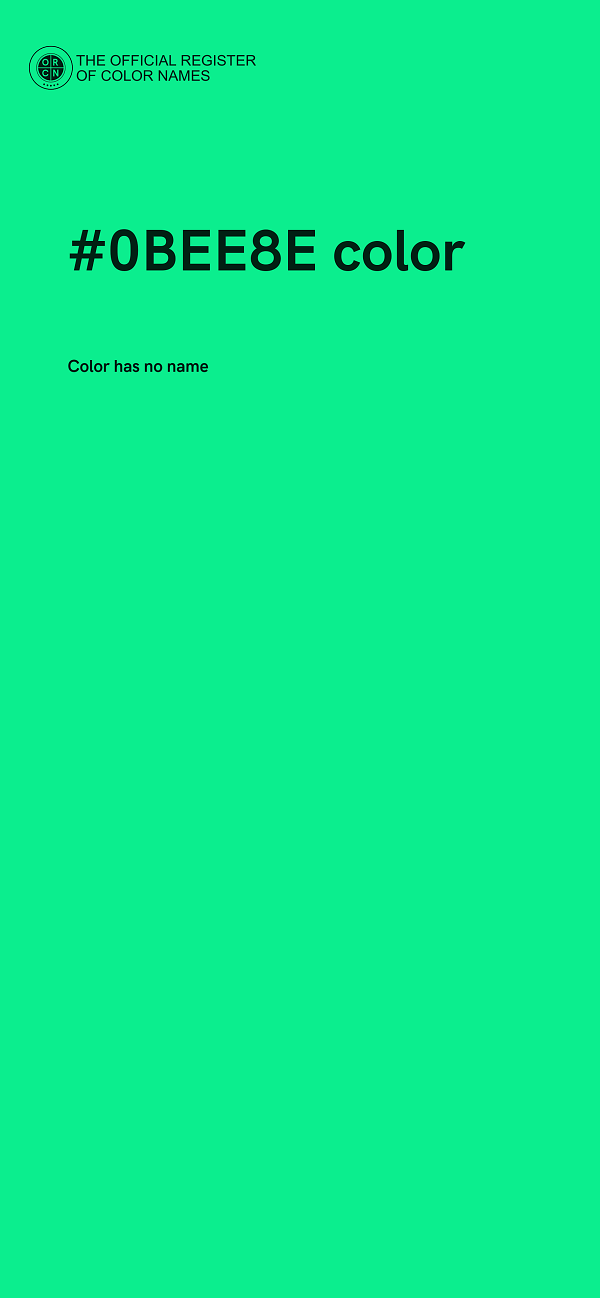 #0BEE8E color image