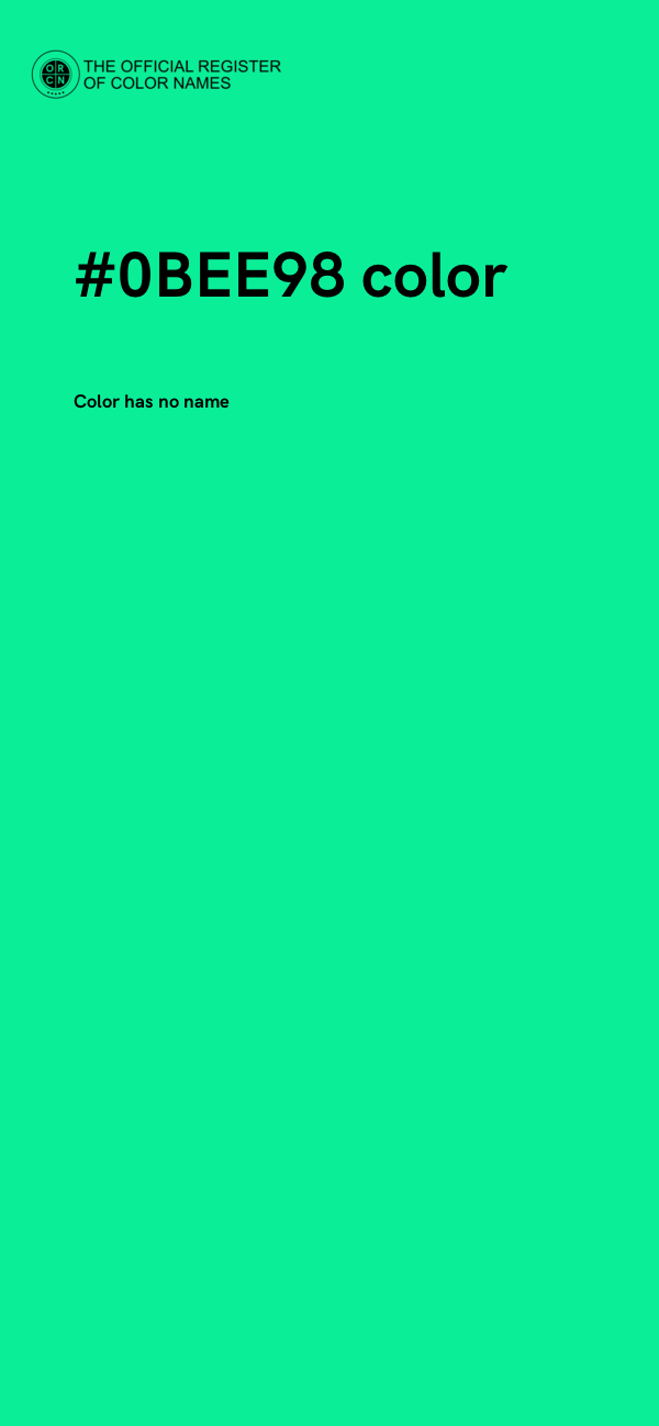 #0BEE98 color image