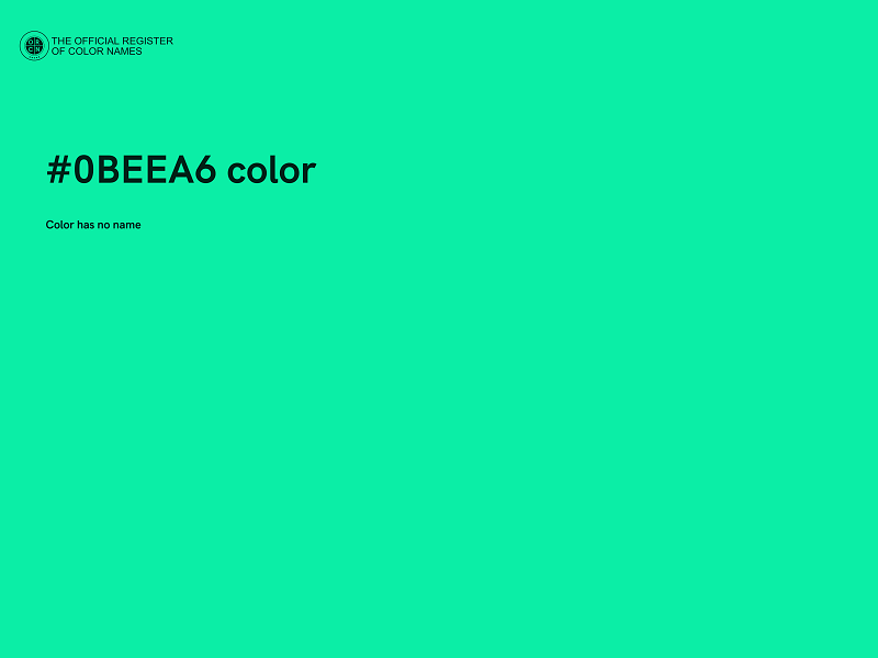 #0BEEA6 color image