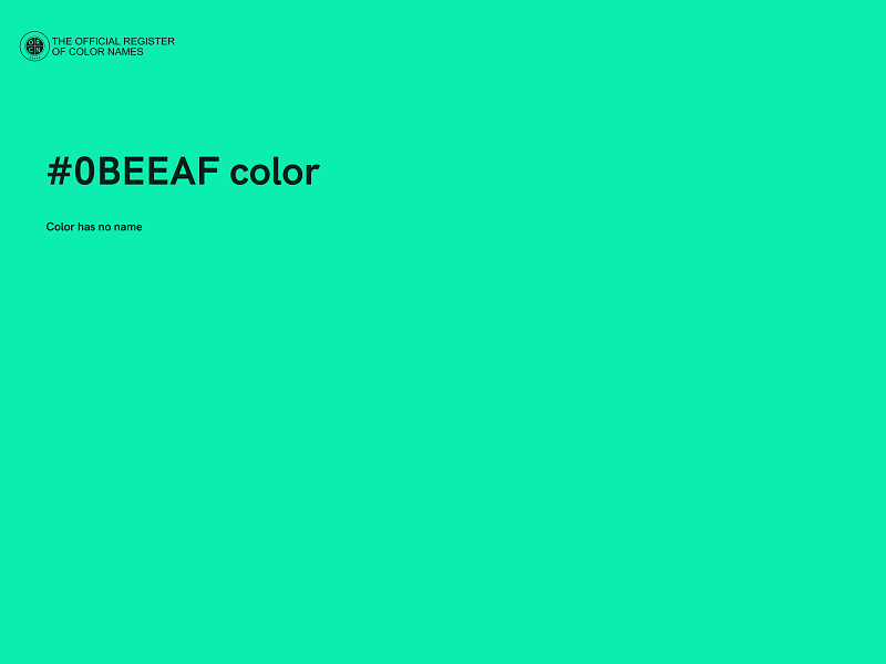 #0BEEAF color image