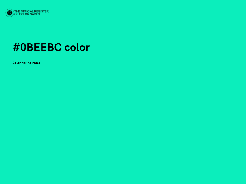 #0BEEBC color image