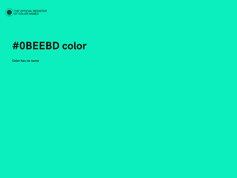 #0BEEBD color image