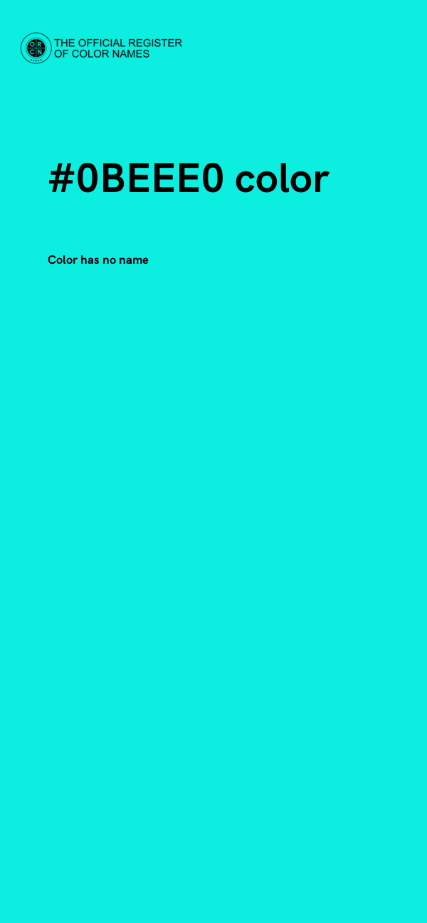 #0BEEE0 color image