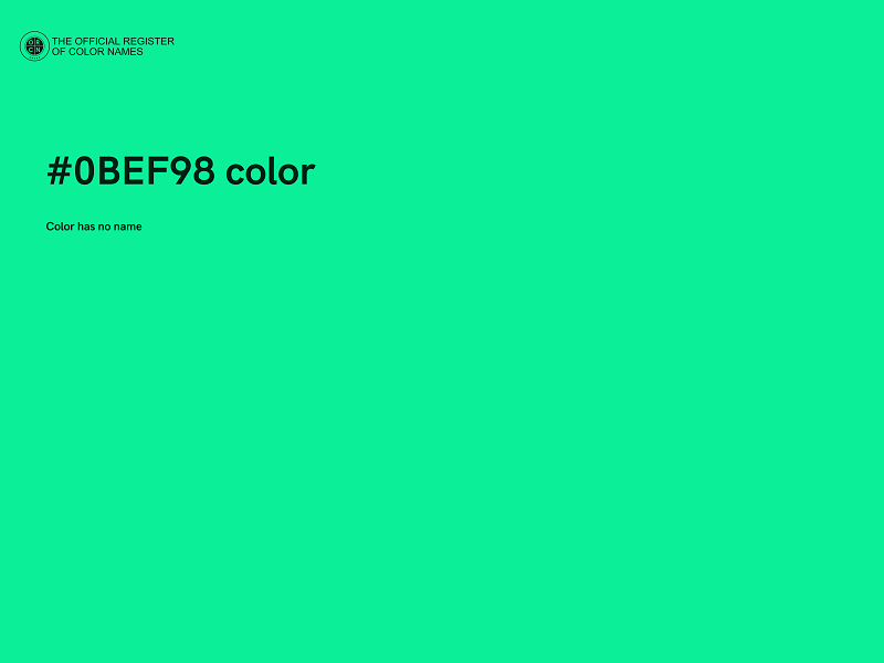 #0BEF98 color image