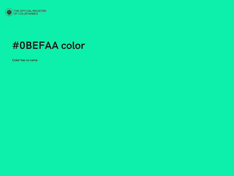 #0BEFAA color image