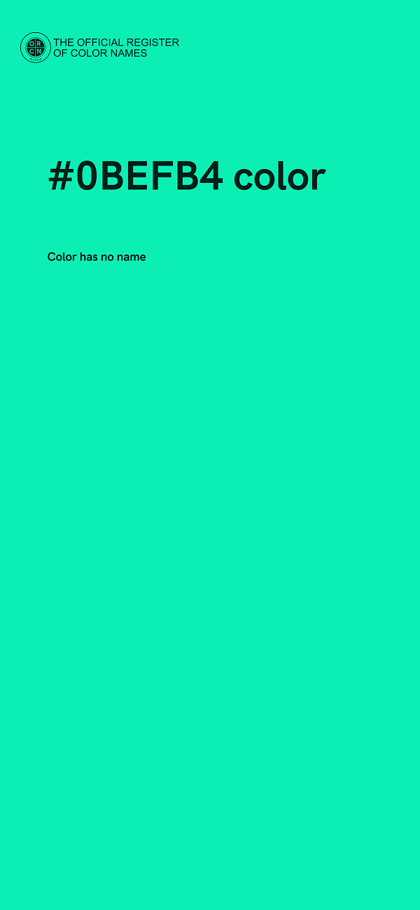 #0BEFB4 color image