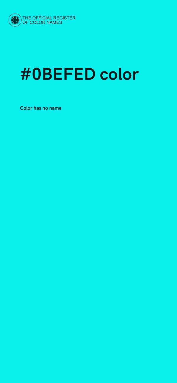#0BEFED color image