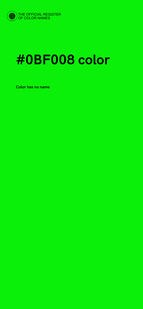#0BF008 color image