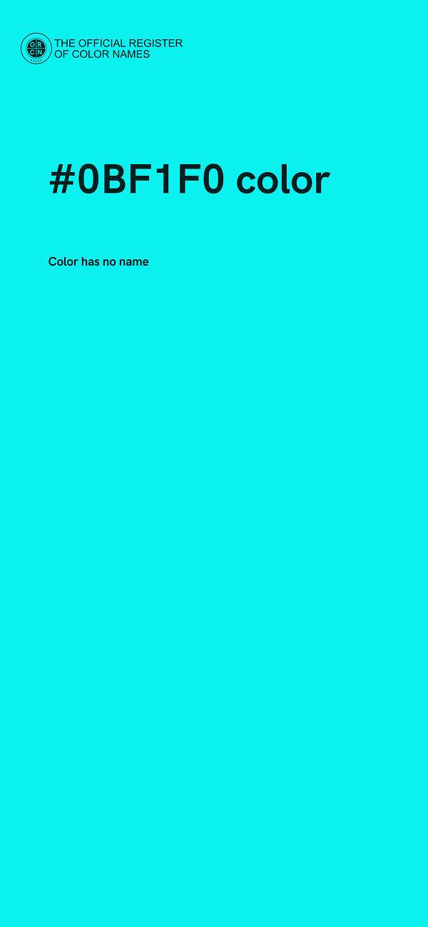 #0BF1F0 color image