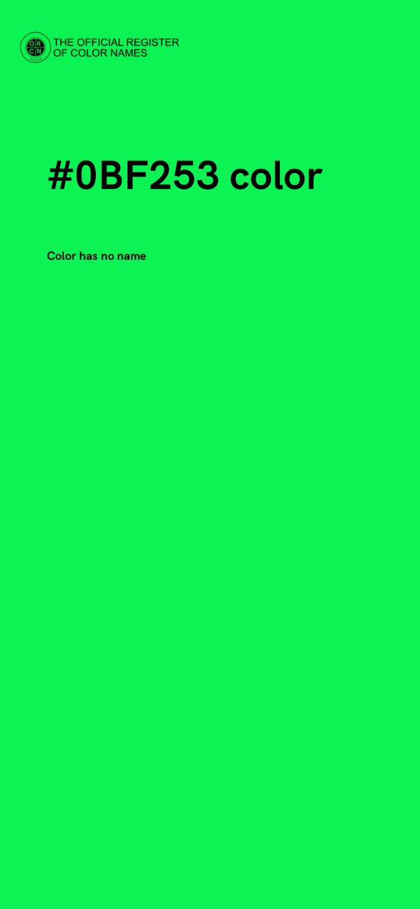 #0BF253 color image