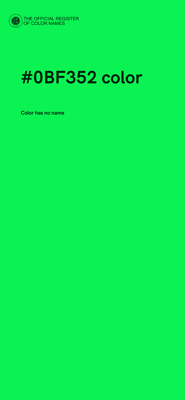 #0BF352 color image
