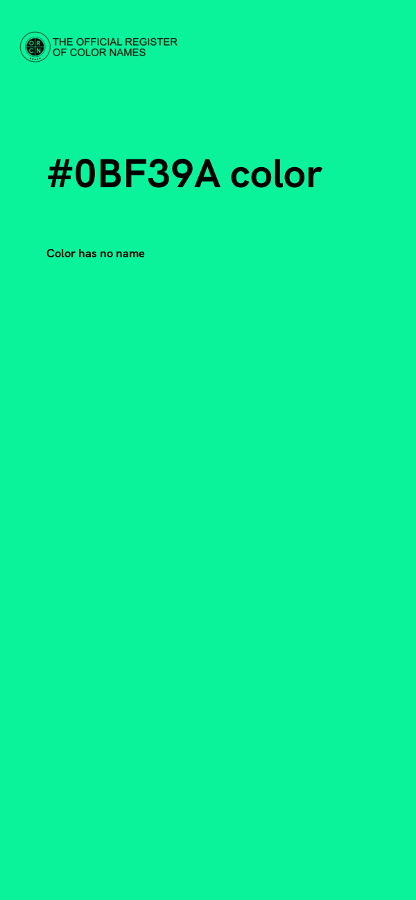 #0BF39A color image