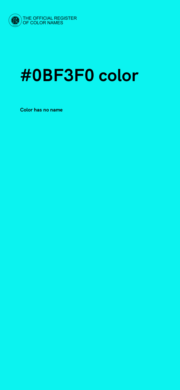 #0BF3F0 color image
