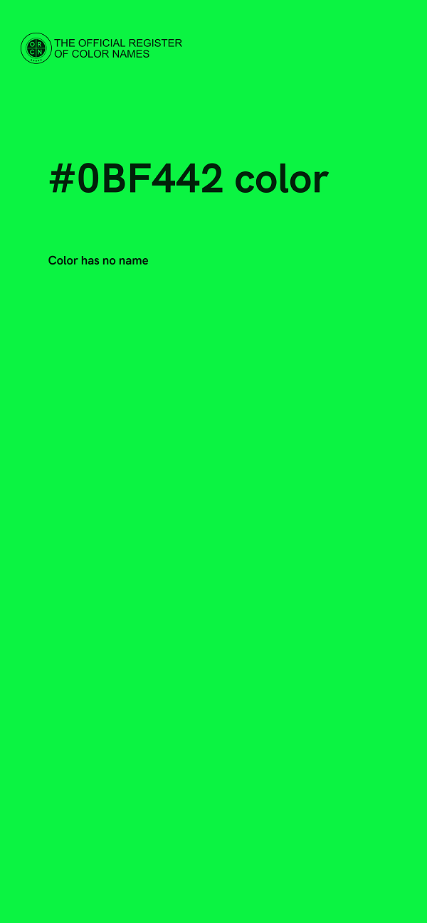 #0BF442 color image