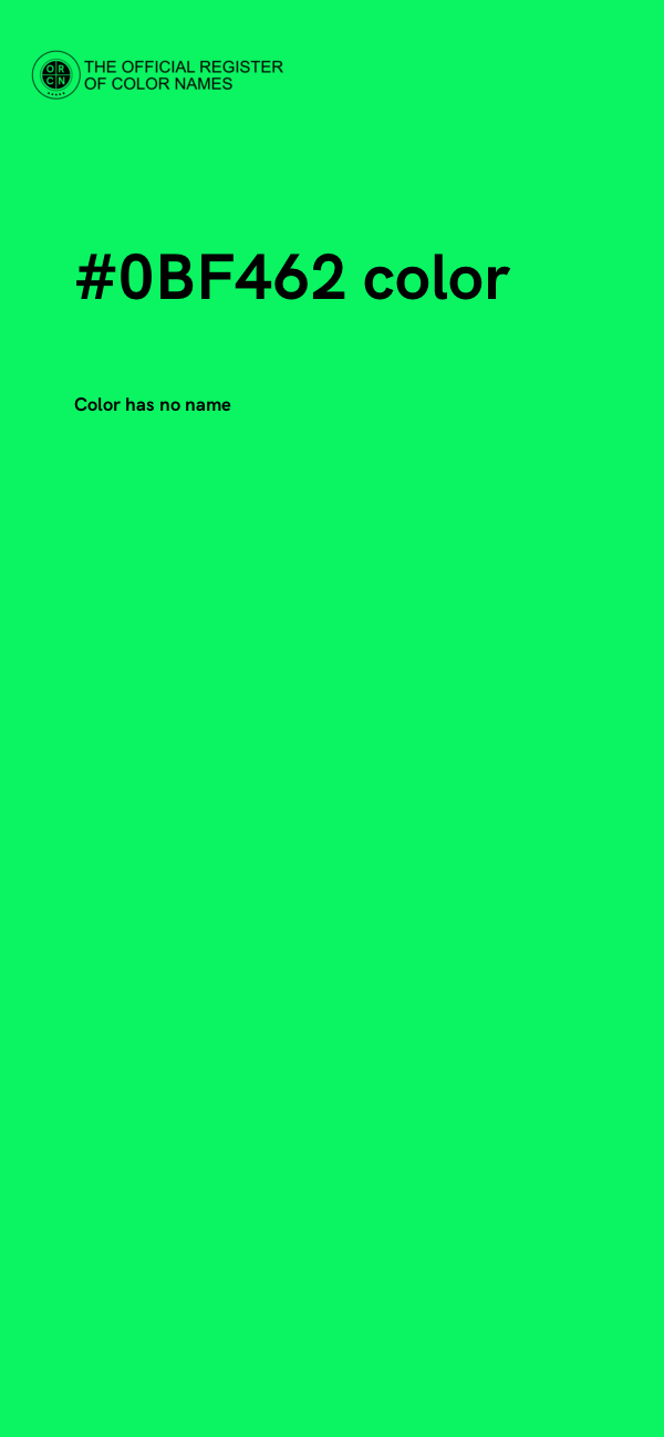 #0BF462 color image