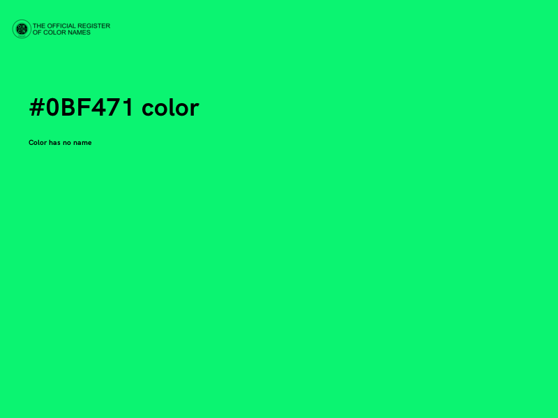 #0BF471 color image