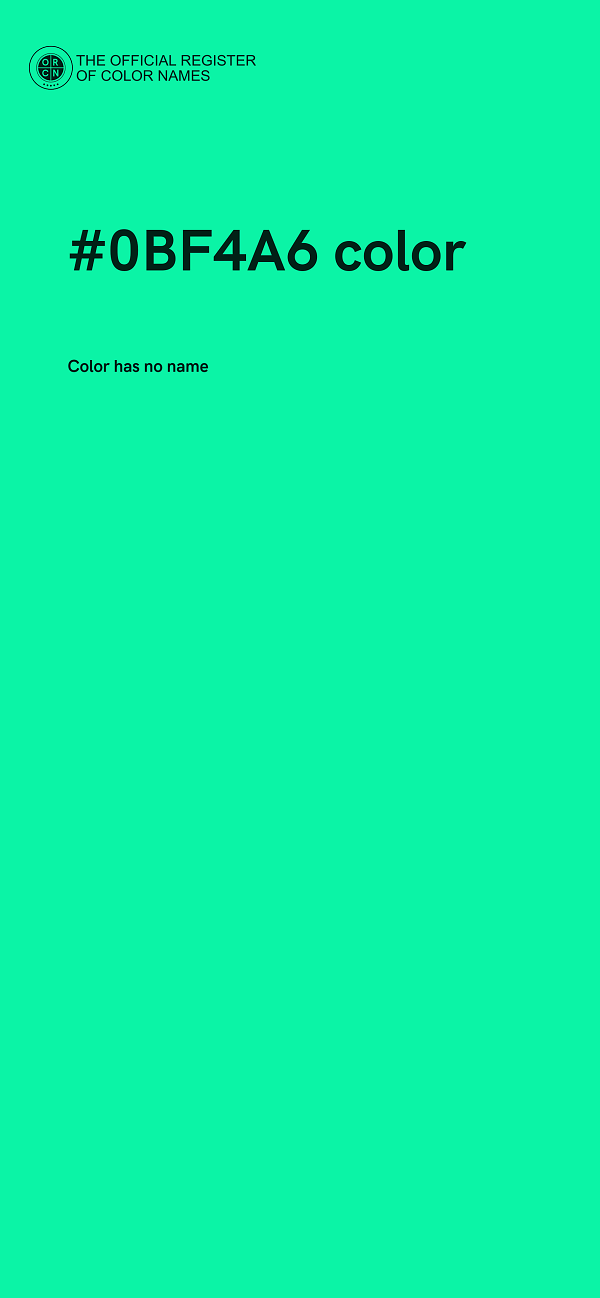 #0BF4A6 color image