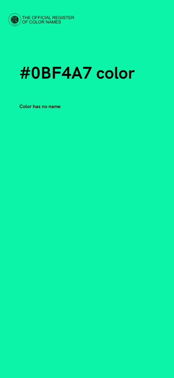 #0BF4A7 color image