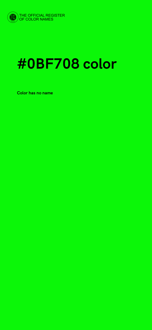 #0BF708 color image