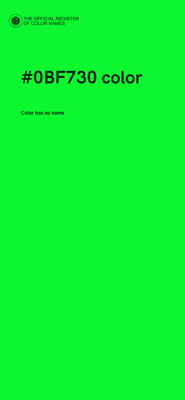 #0BF730 color image
