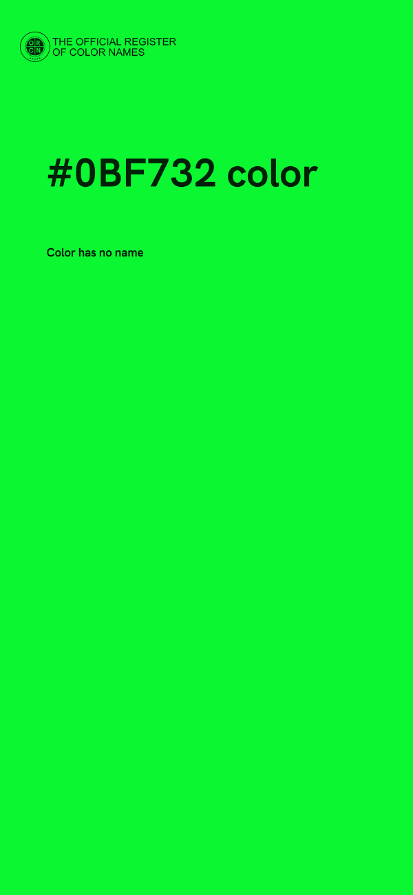 #0BF732 color image