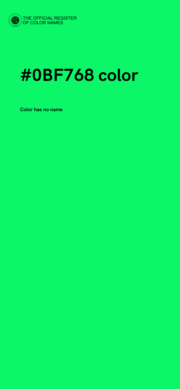 #0BF768 color image