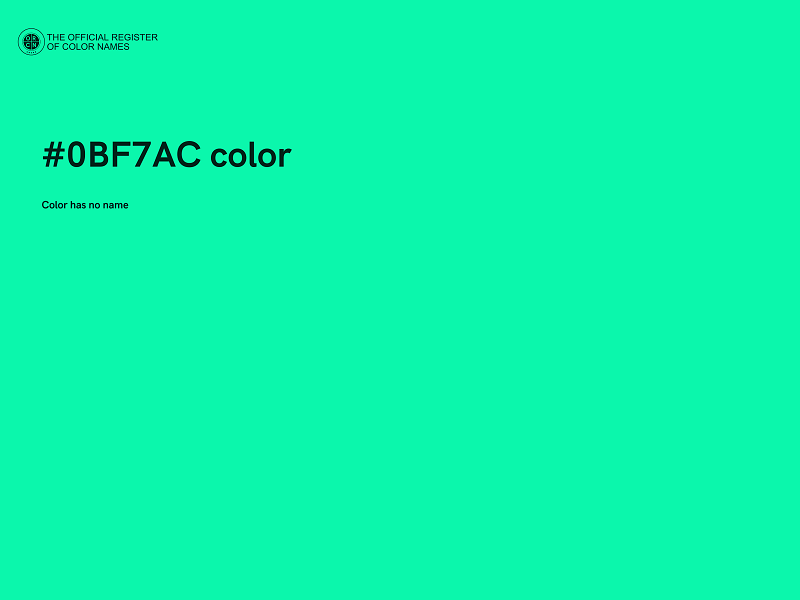 #0BF7AC color image