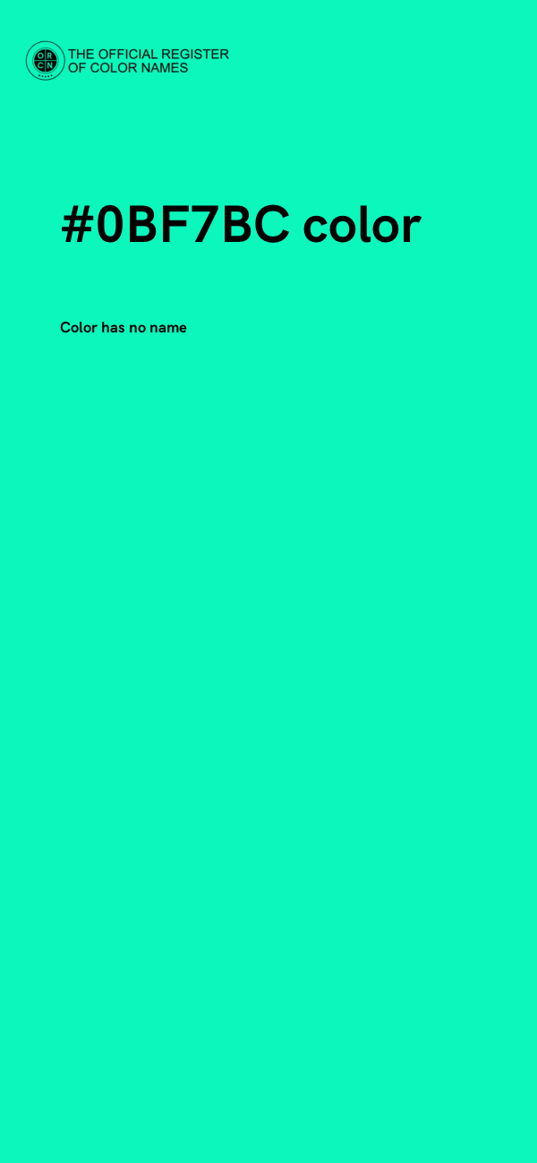 #0BF7BC color image
