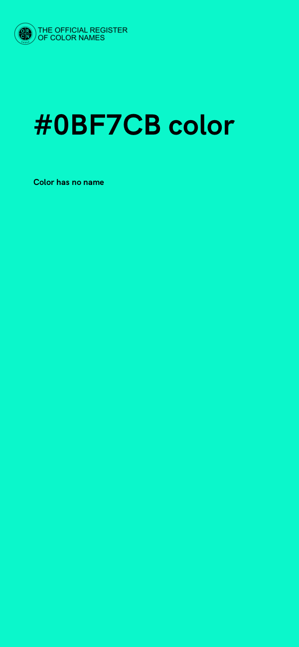 #0BF7CB color image