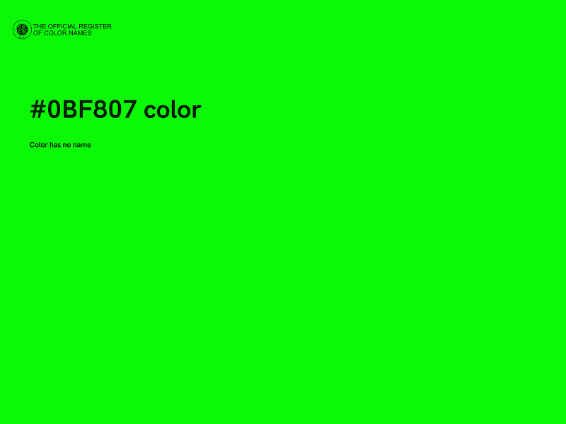 #0BF807 color image