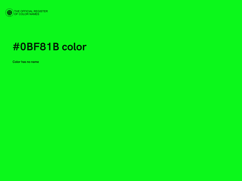 #0BF81B color image