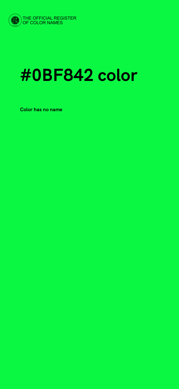 #0BF842 color image