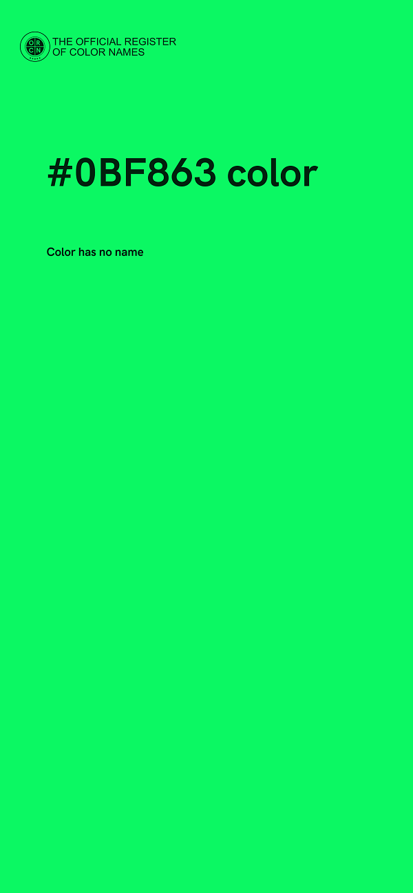 #0BF863 color image