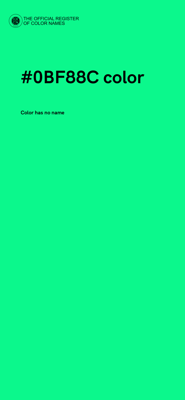 #0BF88C color image