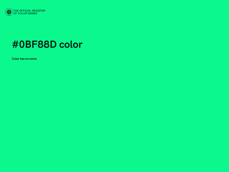 #0BF88D color image