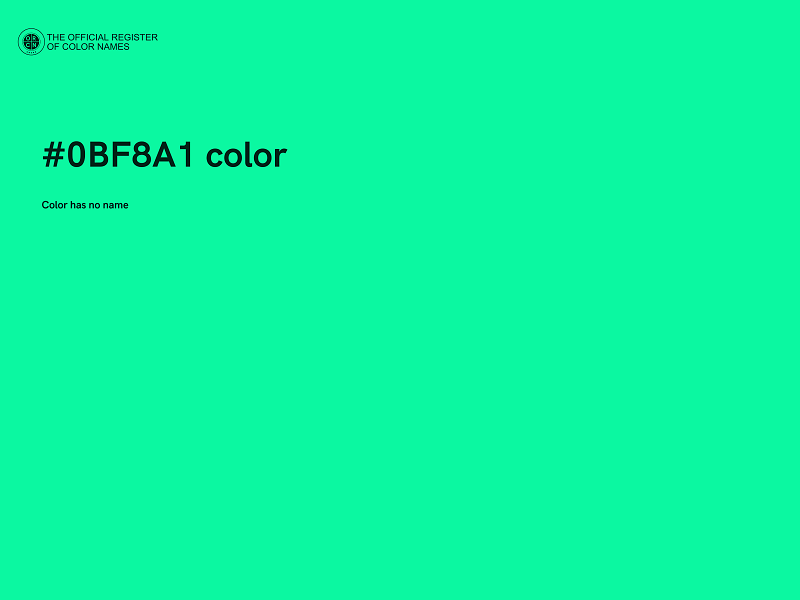 #0BF8A1 color image