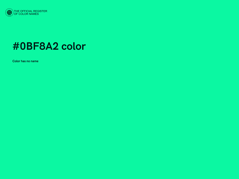 #0BF8A2 color image