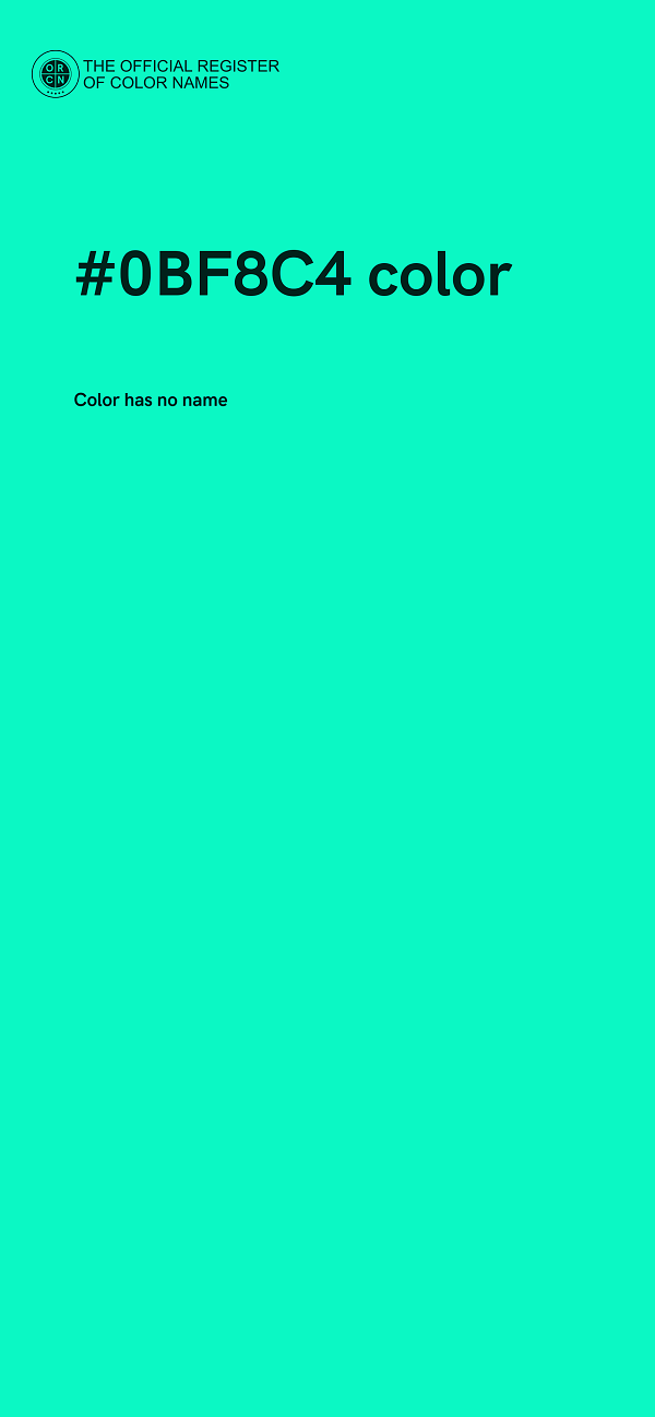 #0BF8C4 color image