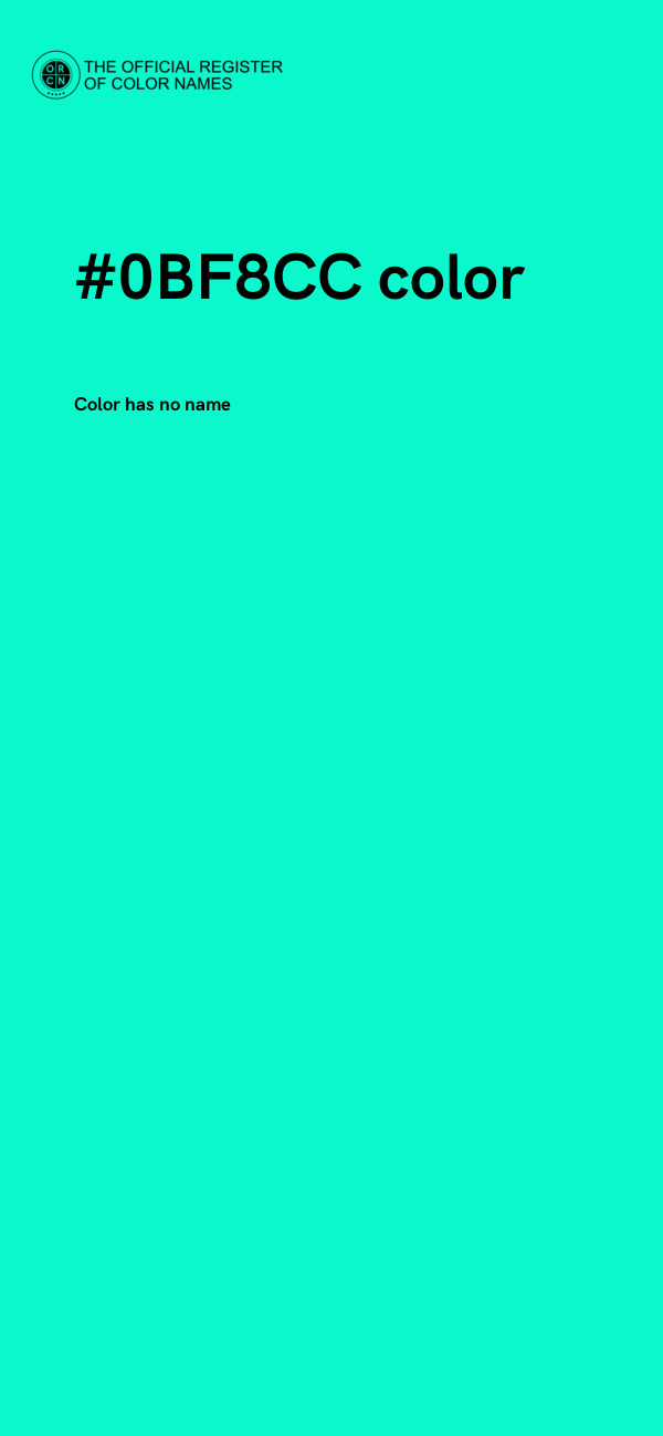 #0BF8CC color image