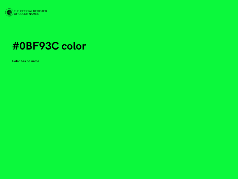 #0BF93C color image