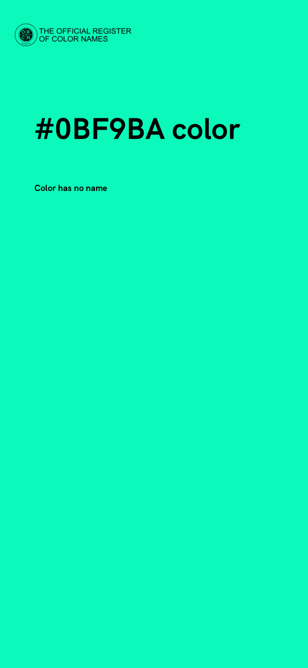 #0BF9BA color image