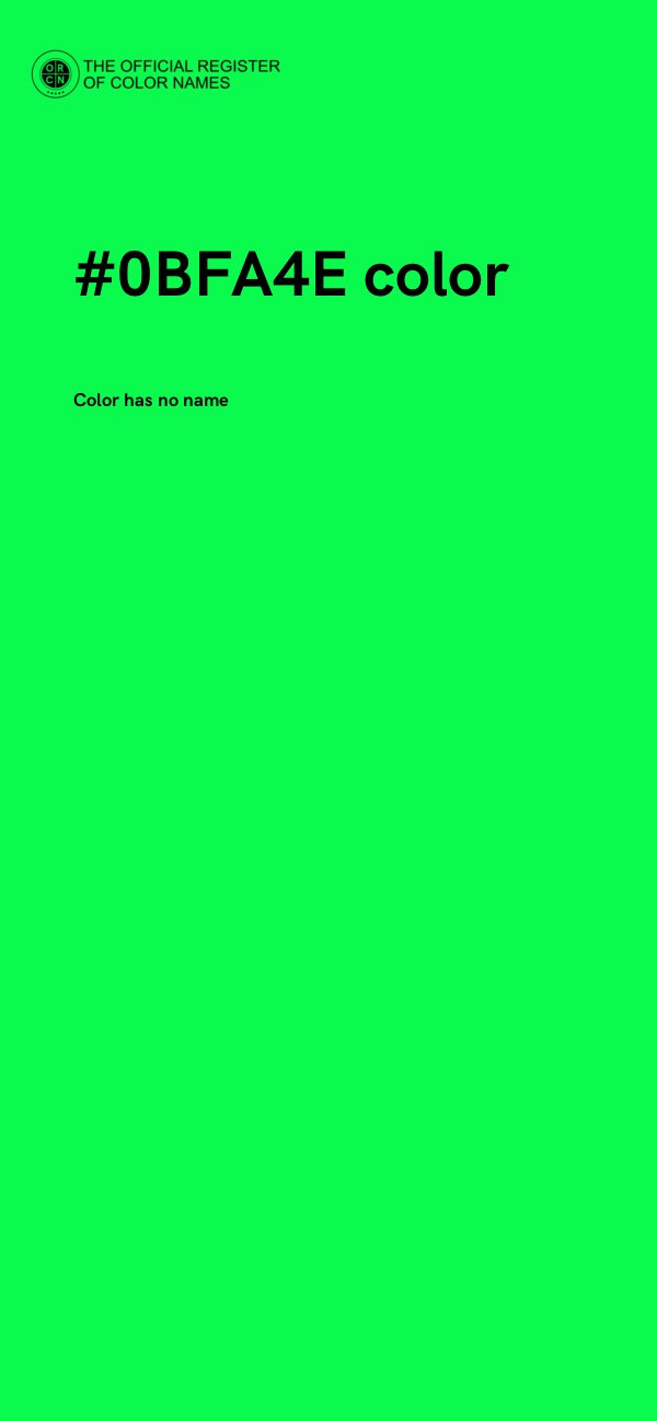 #0BFA4E color image