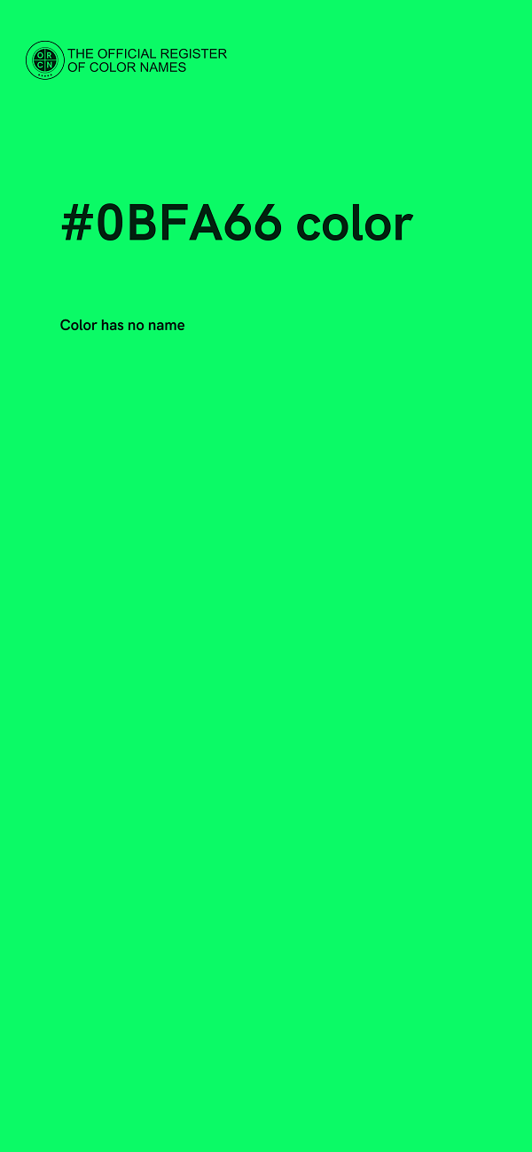 #0BFA66 color image