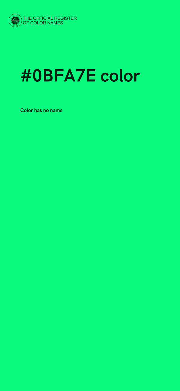#0BFA7E color image