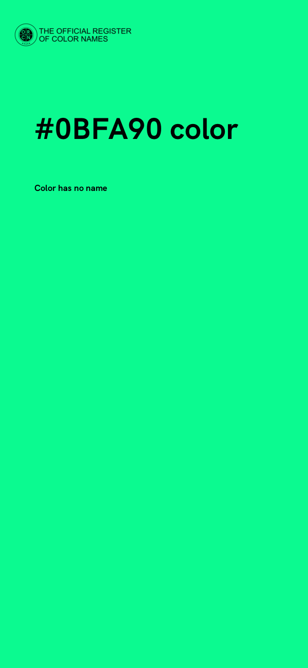 #0BFA90 color image